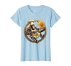 Mademark Funny Monkey Chef Flipping Pancakes Graphic Tee T-Shirt - Women - size chart