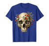 Mademark Elephant Skull Wildflower Bloom Graphic T-Shirt - Men - size chart