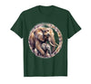 Mademark Elephant Love Gentle Trunk Embrace Wildlife Art T-Shirt - Men - size chart