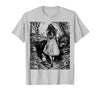 Alice in Wonderland - Down the Rabbit Hole Fantasy Vintage T-Shirt — design detail