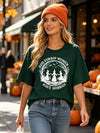 SGYHO Oversized Halloween Shirts for Women Spooky Season Pumpkin Ghost Fall Casual Tee - size chart