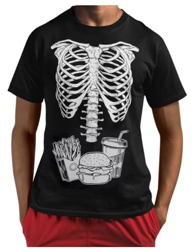 Tstars Pumpkin Halloween Shirt Men Scary Jack-O'-Lantern Face Funny Tee - size chart