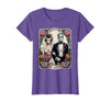 The Lovers Tarot Card Spooky Halloween Women Men The Monster Frankenstein and Bride The Lovers Tarot Card T-Shirt - size