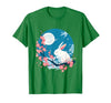Bunny Rabbit Amidst Blossoms: Spring's Gentle Whisper T-Shirt — design detail