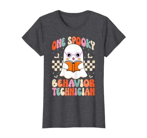 RBT Behavior Tech Spooky Halloween Gifts Co. One Spooky Behavior Technician Analyst - Halloween Ghost RBT T-Shirt - size