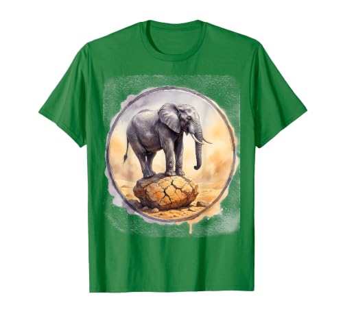 Mademark Elephant Balancing on Desert Rock Graphic T-Shirt - Men - size chart