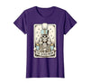 Marching Band Mom Tarot Card Skeleton Halloween Marching Band Mom Tarot Card Skeleton Mom Musical Instrument T-Shirt - size