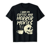 Halloween Shirts For Women Men Kids Boys Girls I Run Coffee Horror Movies Skull Skeleton Fun Halloween T-Shirt - size chart
