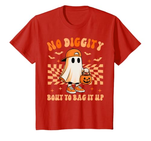 Ghost No Diggity Bout To Bag It Up Halloween Ades Ghost No Diggity Bout to Bag It Up Halloween Toddler Kids T-Shirt - size