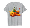 Funny Halloween Airplane Costume for Kid Boy Funny Airplane Pumpkin Pilot Lovers Halloween Mens Boys Kids T-Shirt - size