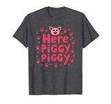 Mademark John Pork's Calling: Here Piggy Piggy Funny Pig Lover Gift T-Shirt - size chart