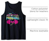 80s SMMBYV Lets get Physical | Totally Rad 90s Style Workout Gym Retro Tank Top - size chart