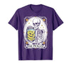 Tarot Card Skeleton Halloween Ades.shirt The Pickles Tarot Card Skeleton Canning Season Gardener T-Shirt - size chart