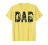 Fishing Gifts for Dad Father's Day Fisherman Fishing Dad Birthday Classic Bold Font Fish Daddy T-Shirt - size chart