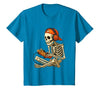 VibeKilla Video Game Halloween Skeleton Gamer Costume T-Shirt - size chart