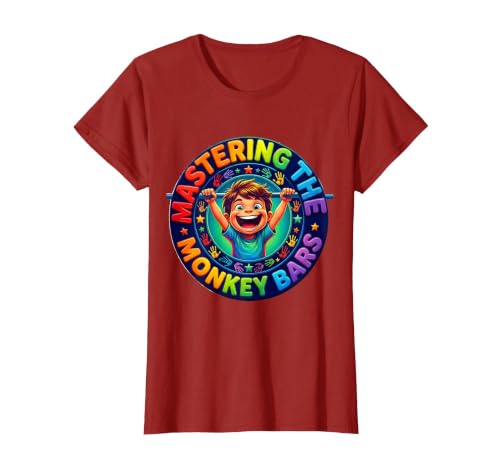 Mademark Mastering the Monkey Bars First Day of Kindergarten T-Shirt - Women - size chart