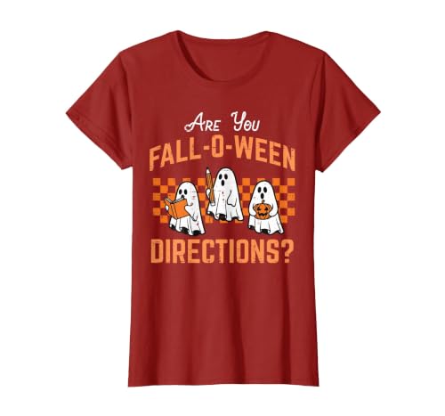 Halloween Shirts For Women Men Kids Boys Girls are You Falloween Directions Funny Halloween Teacher Teach T-Shirt - size