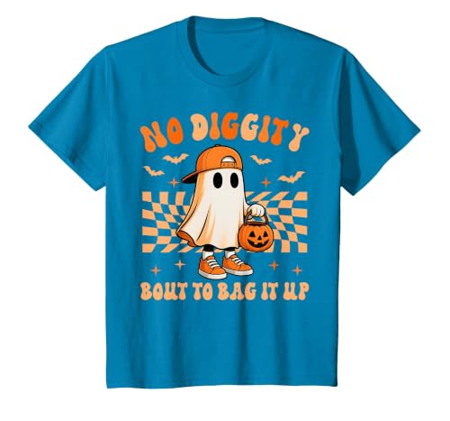 Ghost No Diggity Bout To Bag It Up Halloween Ades Ghost No Diggity Bout to Bag It Up Halloween Toddler Kids T-Shirt - size