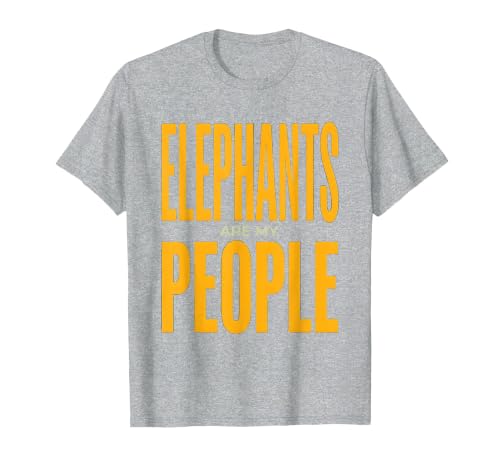 Mademark Elephants Are My People Safari Wildlife Design T-Shirt - Men - size chart
