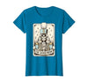Marching Band Mom Tarot Card Skeleton Halloween Marching Band Mom Tarot Card Skeleton Mom Musical Instrument T-Shirt - size