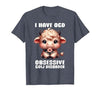 Funny Cow Apparel I Have OCD Obsessive Cow Disorder Cow Lover Farmer T-Shirt - size chart