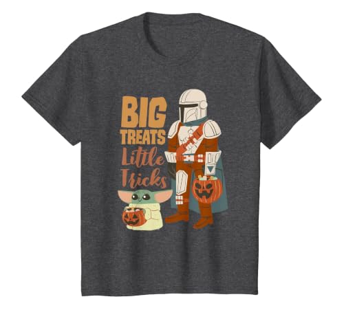 Star Wars Grogu The Mandalorian Halloween Big Treats T-Shirt - size chart