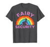 Halloween Fairy Security Father's Day Apparel Men Fairy Security Funny Dad Costume T-Shirt - size chart