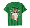 Halloween Boo-Jee Leopard Ghost Coquette Bow Coquette Leopard Ghost Coffee Boo-JEE Halloween Boujee Ghost T-Shirt - size