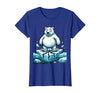 Mademark Polar Bear on Cracking Ice Floe Illustration T-Shirt - size chart