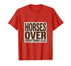 Mademark Horses Over Everything Equestrian Design T-Shirt - Men - size chart