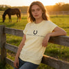 Czbic I Wouldn't Pass A Vet Check Shirt, Horseshoe Graphic Tee, Funny Casual Horse Lover Casual Top for Men Women - size chart