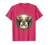 Mademark Mama Elephant and Calf Touching Trunks Gift T-Shirt - Men - size chart