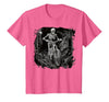 Scary Cyclist Skeleton Gifts Cycling Skeleton Mountain MTB Bicycle Cyclist Skeleton T-Shirt - size chart