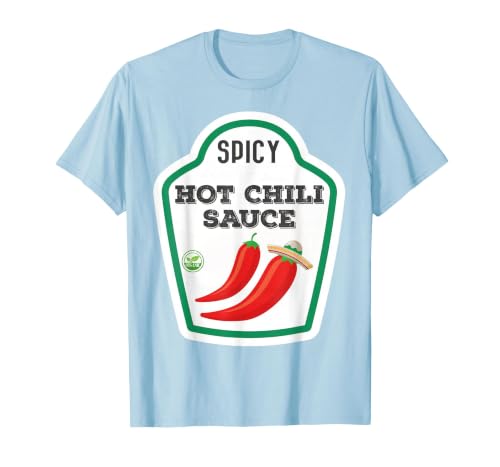 Lustige Essen & Sauce Fasching Kostüm Co. Chilli Sauce Costume Funny Fancy Dress Costumes for Men and Women T-Shirt - size