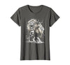 MyAnimal - Your Favourite Animal Wear Lion Majestic and Proud in Artistic Style T-Shirt - size chart