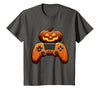 Spooky Halloween Gamers 2023 Halloween Skeleton Zombie Gaming Controllers Mummy Boys Kids T-Shirt - size chart
