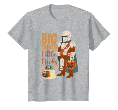 Star Wars Grogu The Mandalorian Halloween Big Treats T-Shirt - size chart