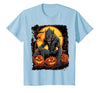 FrightNightFits Werewolf Orange Halloween T-Shirt - size chart