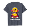 Funny Halloween Costume Count Quackula Funny Duck Halloween Costume T-Shirt - size chart