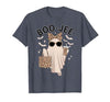 Halloween Boo-Jee Leopard Ghost Coquette Bow Coquette Leopard Ghost Coffee Boo-JEE Halloween Boujee Ghost T-Shirt - size
