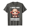 Funny Cow Apparel I Have OCD Obsessive Cow Disorder Cow Lover Farmer T-Shirt - size chart