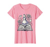 Mademark Fluent In Nonsense Alice in Wonderland Design T-Shirt - size chart