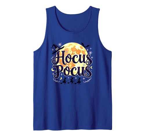 Mademark Hocus Pocus: Witchy Halloween Moon Magic for Fans Tank Top - size chart