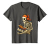 VibeKilla Video Game Halloween Skeleton Gamer Costume T-Shirt - size chart