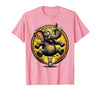 Mademark Elephant Scared by Tiny Mouse Funny Animal Design T-Shirt - Men - size chart