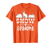 Show Rabbit Grandma T-Shirt — design detail