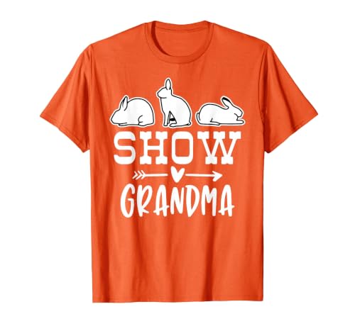 Show Rabbit Grandma T-Shirt — design detail