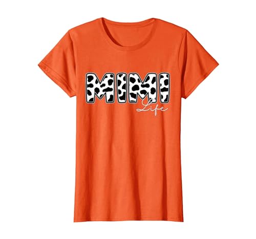 Cow Print Matching Family Apparel Mimi Life Cow Print Family Matching T-Shirt - size chart