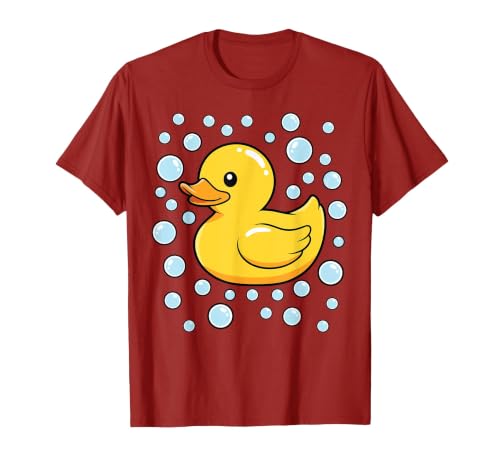 InGENIUS Duck Lover Shirts & Gifts Rubber Duck Bubbles Cute Duckie Duckling Costume Halloween T-Shirt - size chart