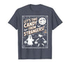 Classic Cool Candy Halloween Apparel Let's Take Candy from Strangers Retro Halloween T-Shirt - size chart